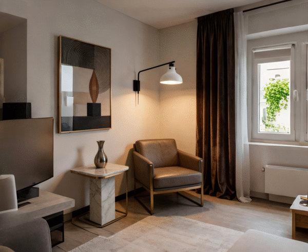 Minimalist Black-White Long-Arm Wall Lamp -  Functional Light for Bedrooms