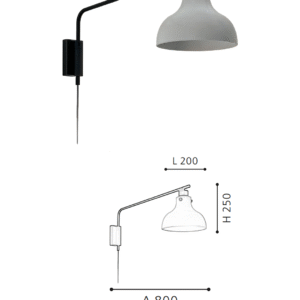 Minimalist Black-White Long-Arm Wall Lamp -  Functional Light for Bedrooms - Image 2