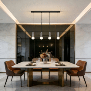 Minimalist 4-Head Ball Pendant Light - Understated Style, Functional Ceiling Lamp for Living Areas