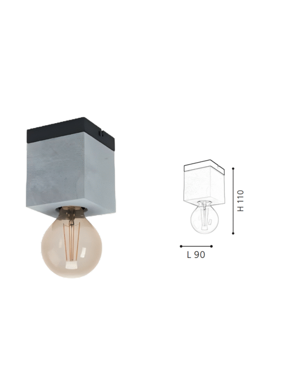 Minimalist Concrete Ceiling Light -Decorative Ceiling Lamp for Contemporary Rooms