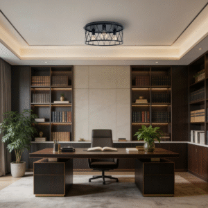 Minimalist Black Steel 3-Head Ceiling Light - Decorative Lamp for Contemporary Living Areas