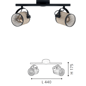 Minimalist 2-Head Natural Style  Ceiling light -  Decorative Lamp for Contemporary Rooms - Image 2