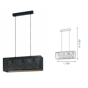 Perforated Strip Industrial Pendant Light Decorative Ceiling Lamp for  Contemporary Spaces - Image 2