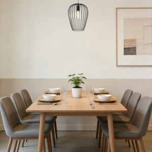 Black Steel Pendant Light