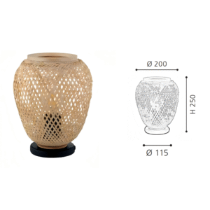 Natural Rattan Linear Table Lamp | Boho Woven Island Lighting for Kitchen & Dining Room - Image 2