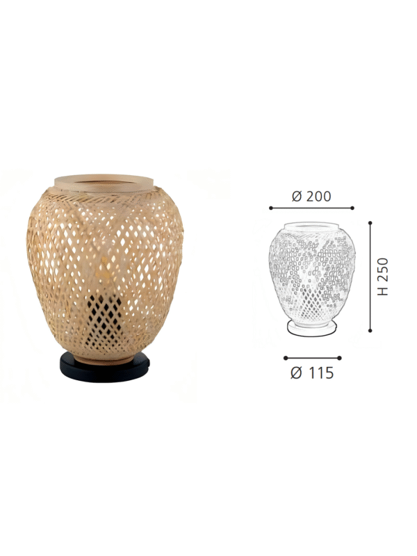 Natural Rattan Linear Table Lamp | Boho Woven Island Lighting for Kitchen & Dining Room