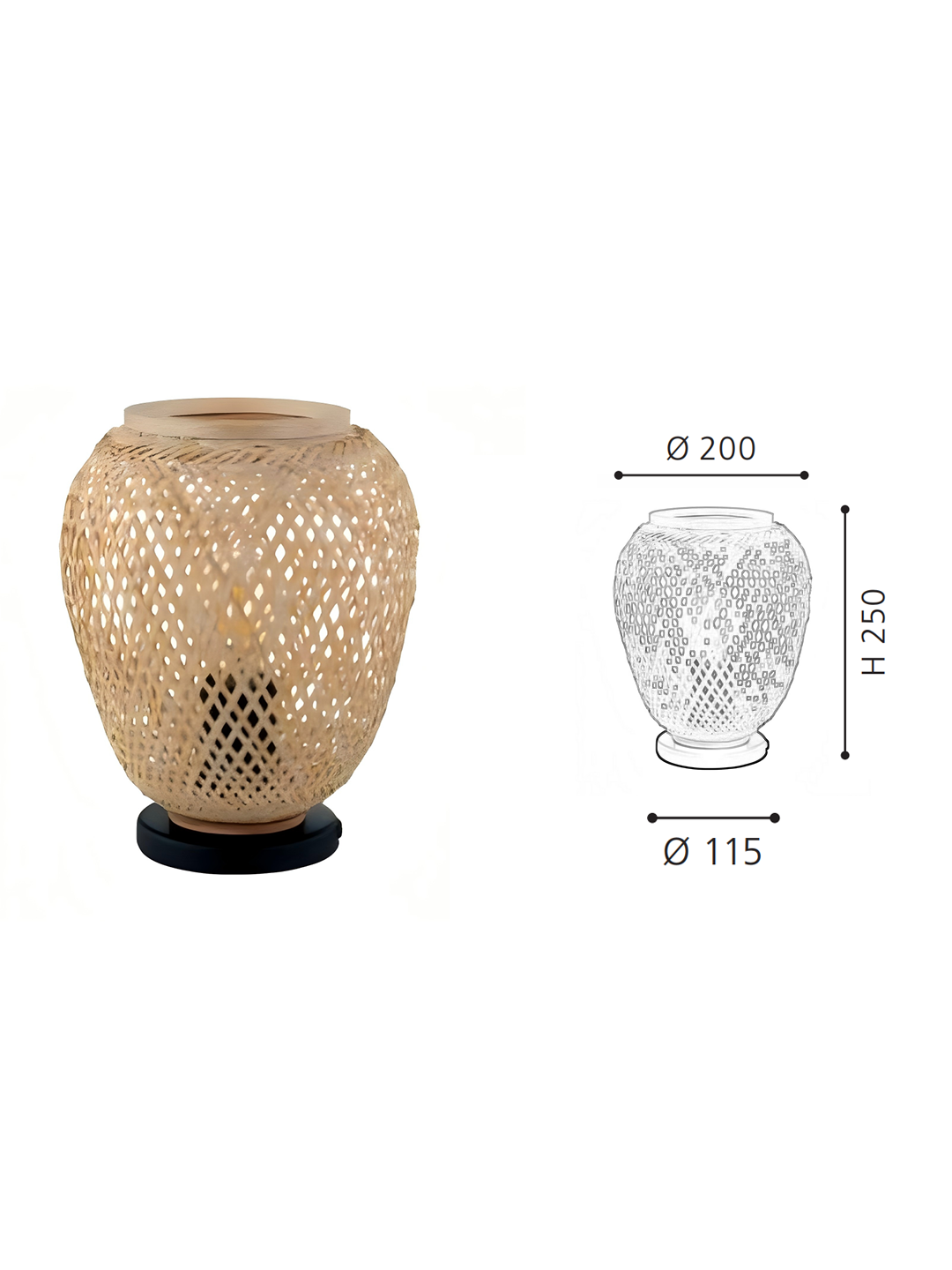 Natural Rattan Linear Table Lamp | Boho Woven Island Lighting for Kitchen & Dining Room - Image 2