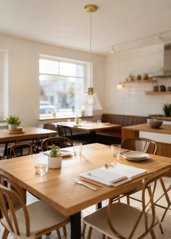 Gold & Clear Glass Steel-Aluminium Pendant Light
