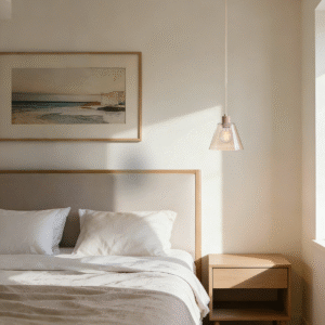 Rose Gold & Clear Glass Steel-Aluminium Pendant Light