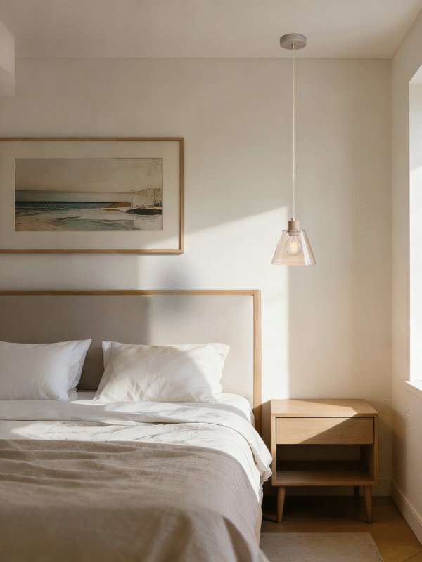 Rose Gold & Clear Glass Steel-Aluminium Pendant Light