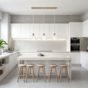 Rose Gold & Clear Glass 3-Light Steel-Aluminium Pendant Light