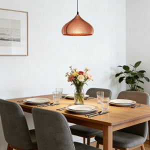 Copper Steel Pendant Light