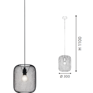 Black Steel Pendant Light - Image 2