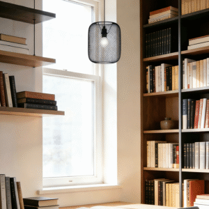 Black Steel Pendant Light