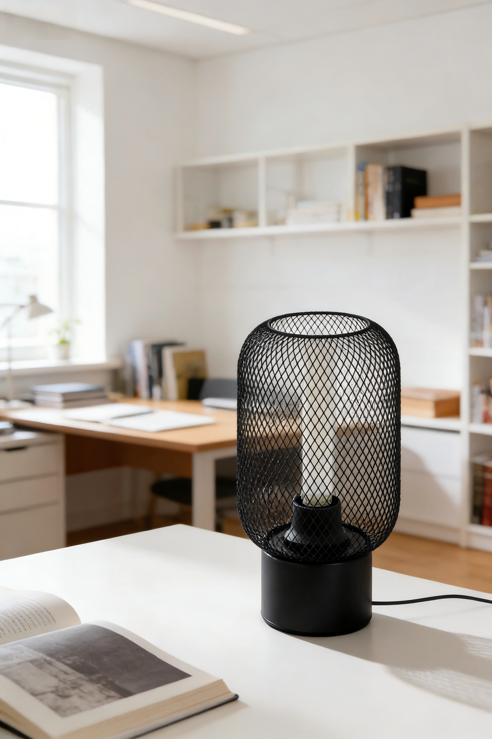 Black Steel Table Light - Image 1