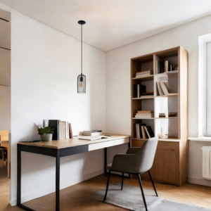 Black & Copper Steel Pendant Light