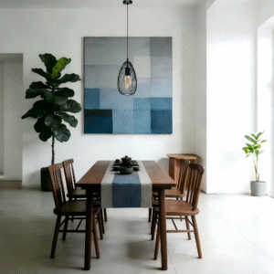 Black Steel & Glass Pendant Light